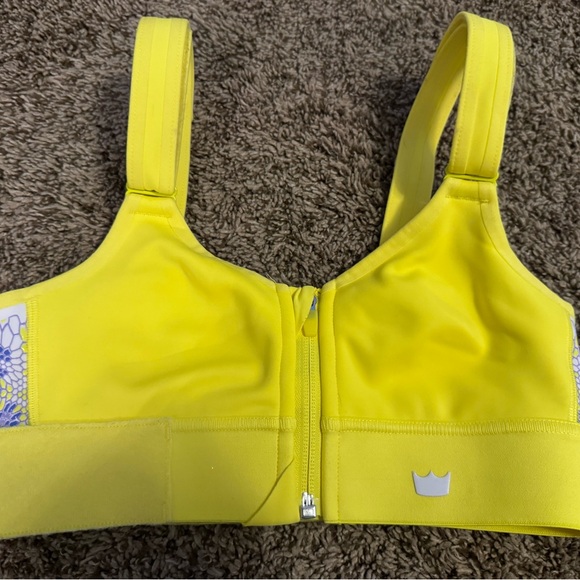 SHEFIT Other - SHEFIT Flex Sports Bra Charged Yellow Floral Medium Impact XS